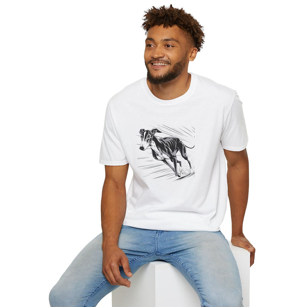 Thumbnail: Grey Hound Unisex T-Shirt Manga Style