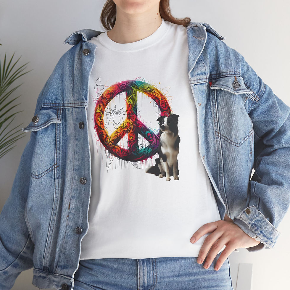 Thumbnail: Peace with Border Collie T-Shirt