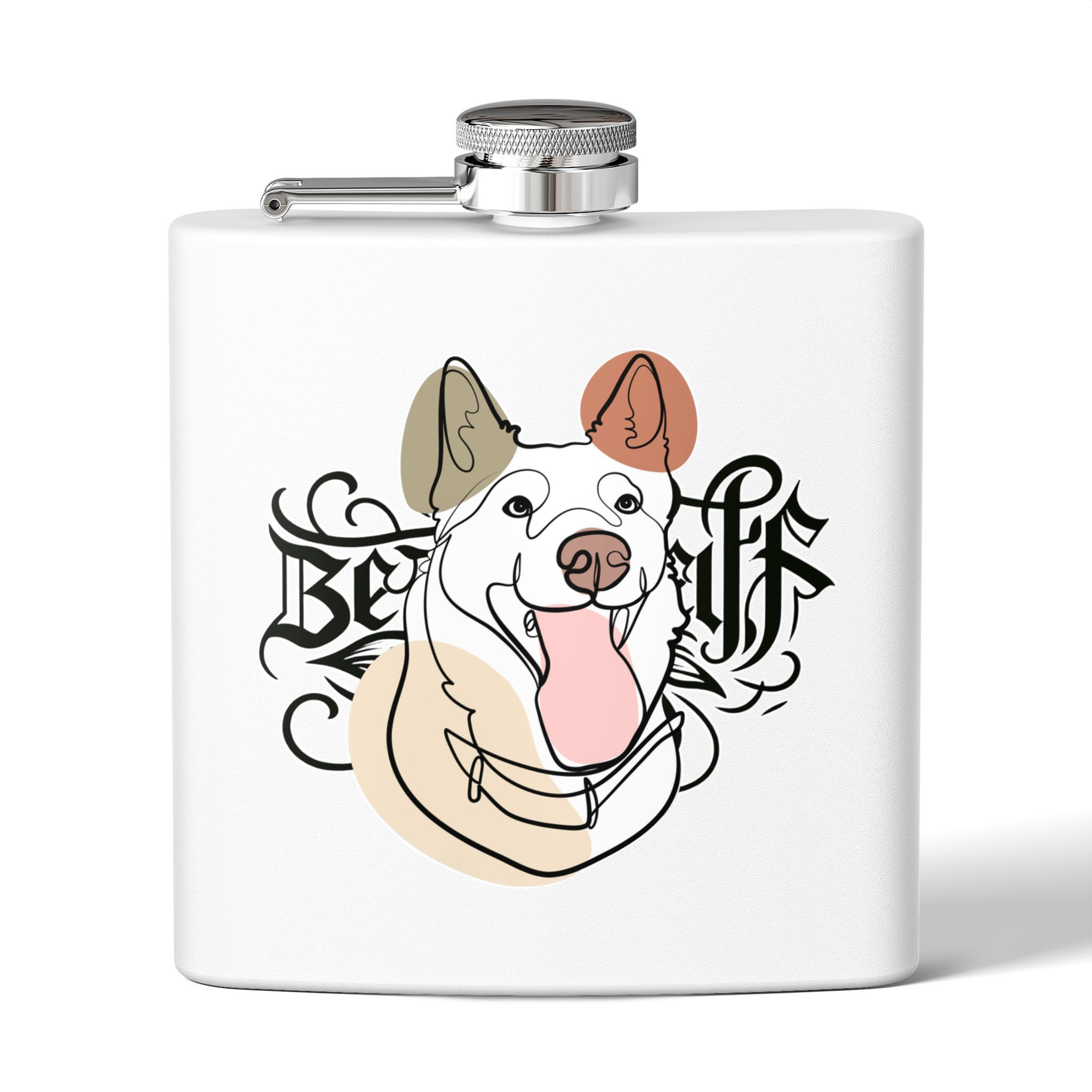 Silly BG x Polar Camel 6 oz Stainless Steel Flask, 6oz