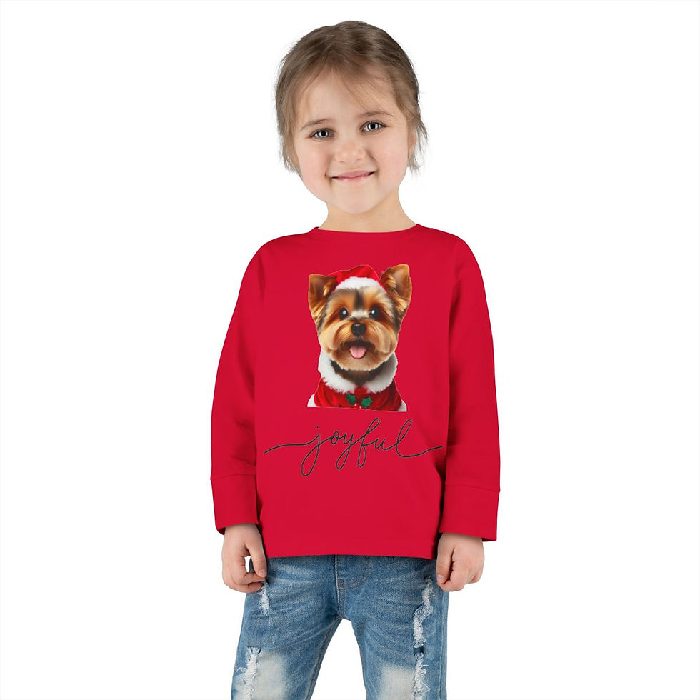 Thumbnail: Yorkshire Santa Toddler Long Sleeve Tee