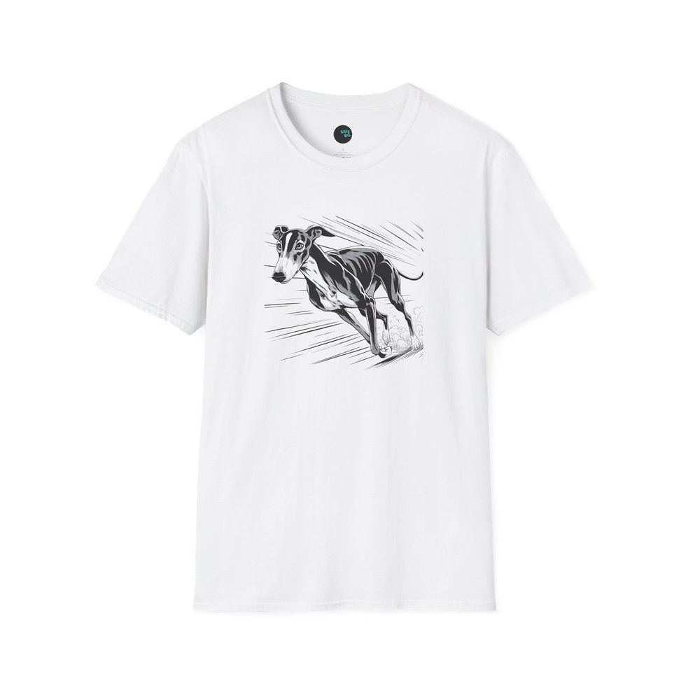 Grey Hound Unisex T-Shirt Manga Style