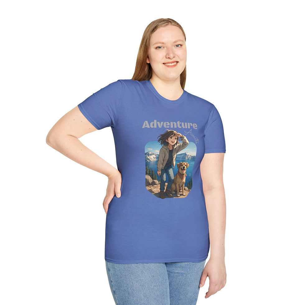Thumbnail: Our Adventures XIV Crater Lake Unisex Hooman T-shirt