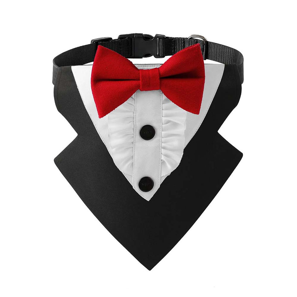 Thumbnail: Dog Tuxedo Bandana with Bow tie for Party & Celebration