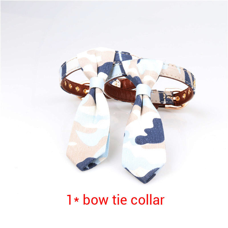 Thumbnail: Stylish Camouflage Collar, Bandana and Bow Tie for Small Dog & Cat