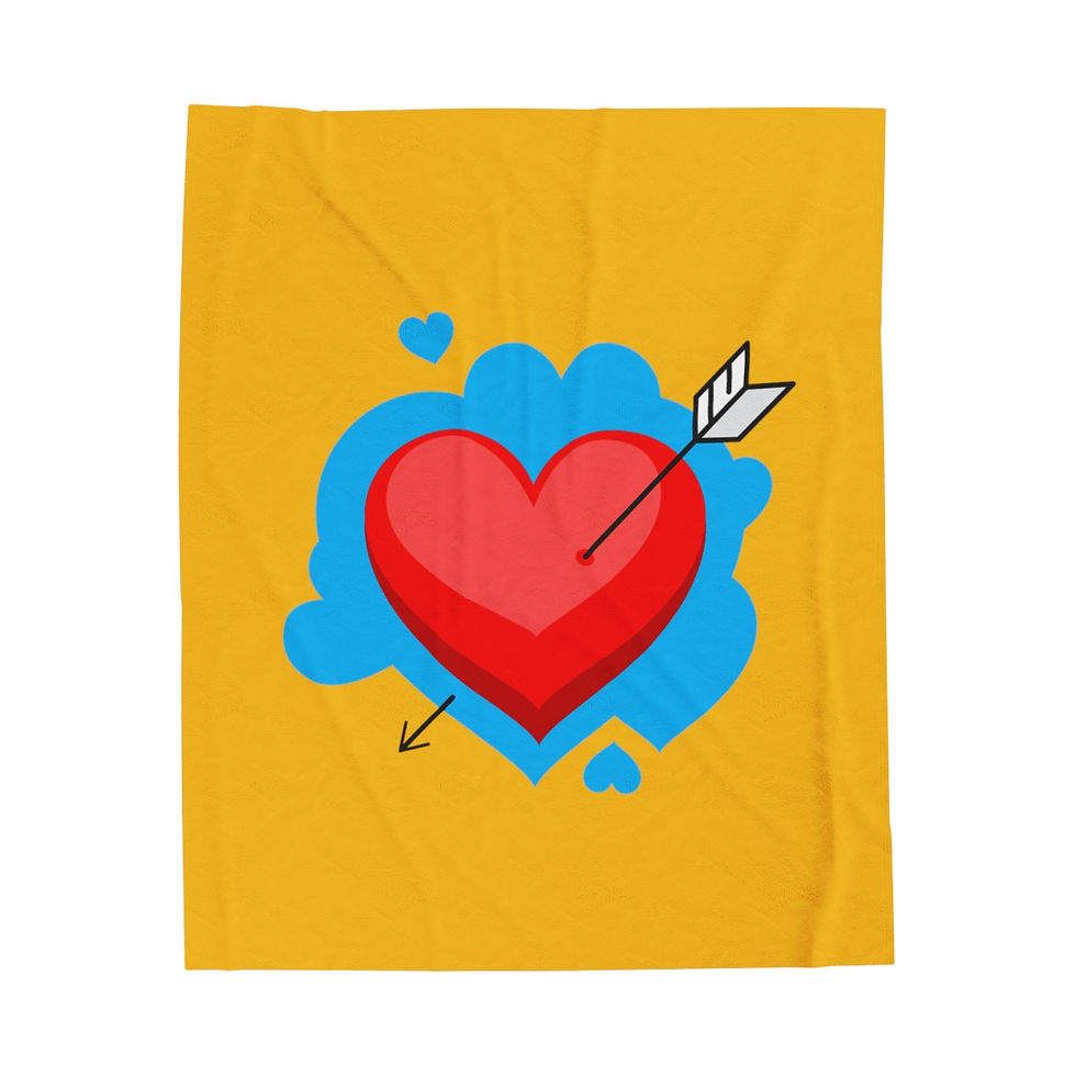 LOVE Velveteen Plush Blanket