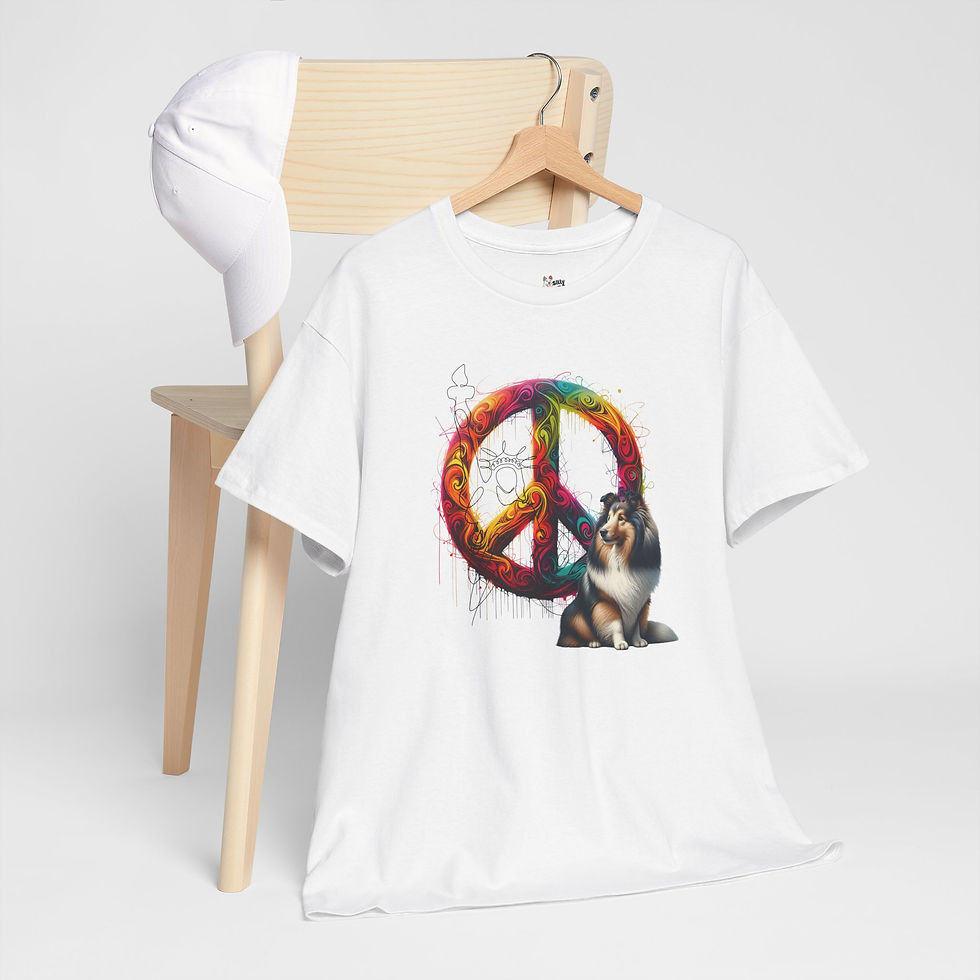 Peace with Sheltie T-Shirt