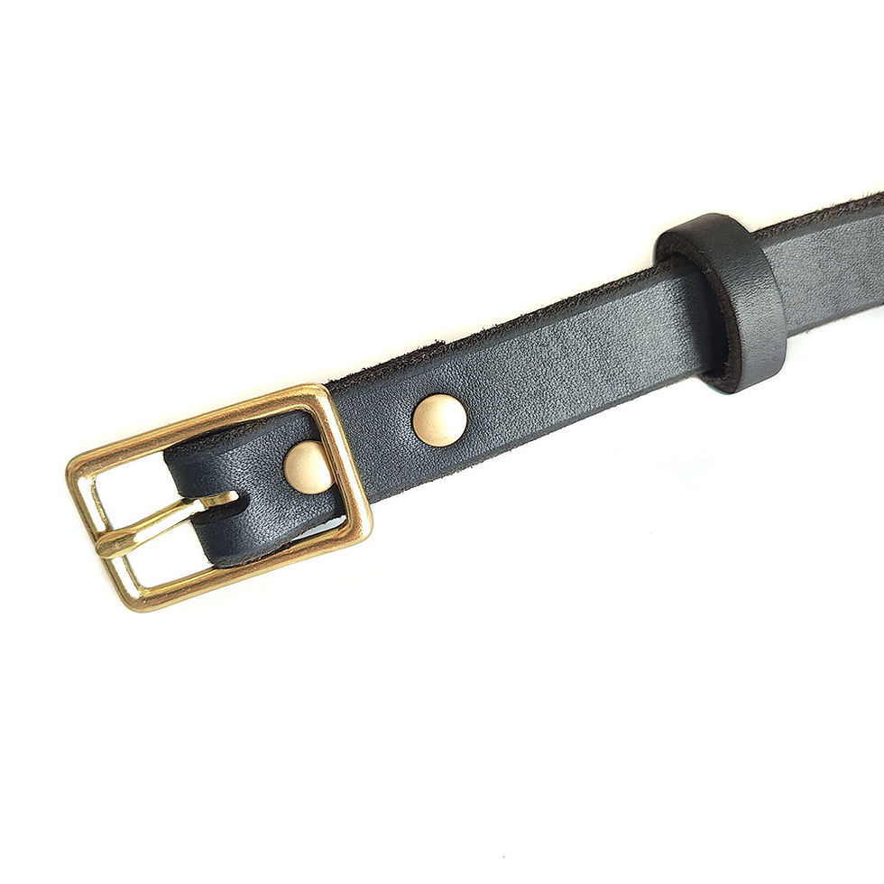 Thumbnail: Soft Genuine Leather Braided Dog Collar