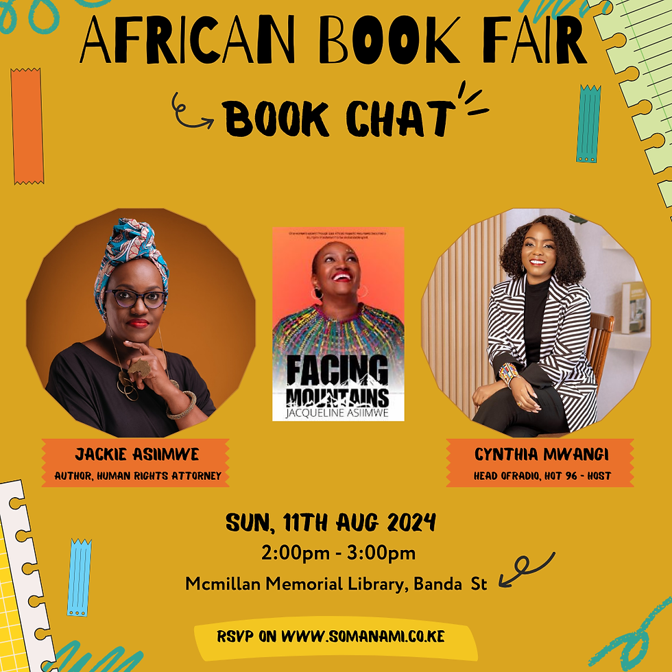 Book Chat with Jackie Asiimwe and Cynthia Mwangi