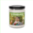 Scented Soy Candle Front View, "ULTRABLOOM: cutivate your creative catalyst"