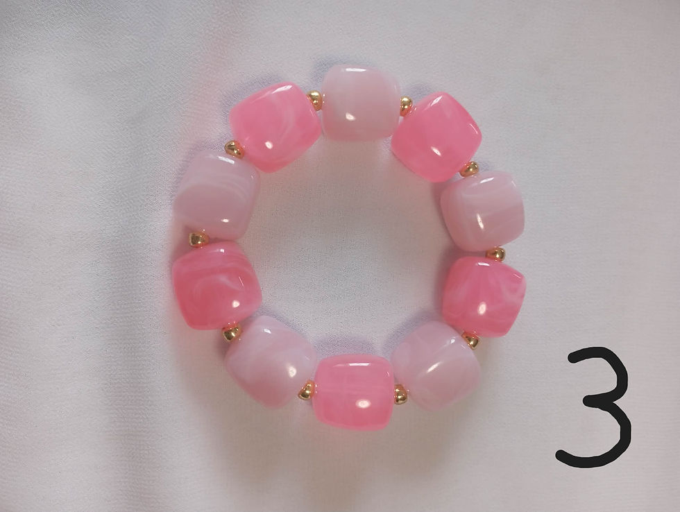 Miniature : Bracelet perle cube