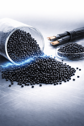 Electrical arc and carbon pellets.png