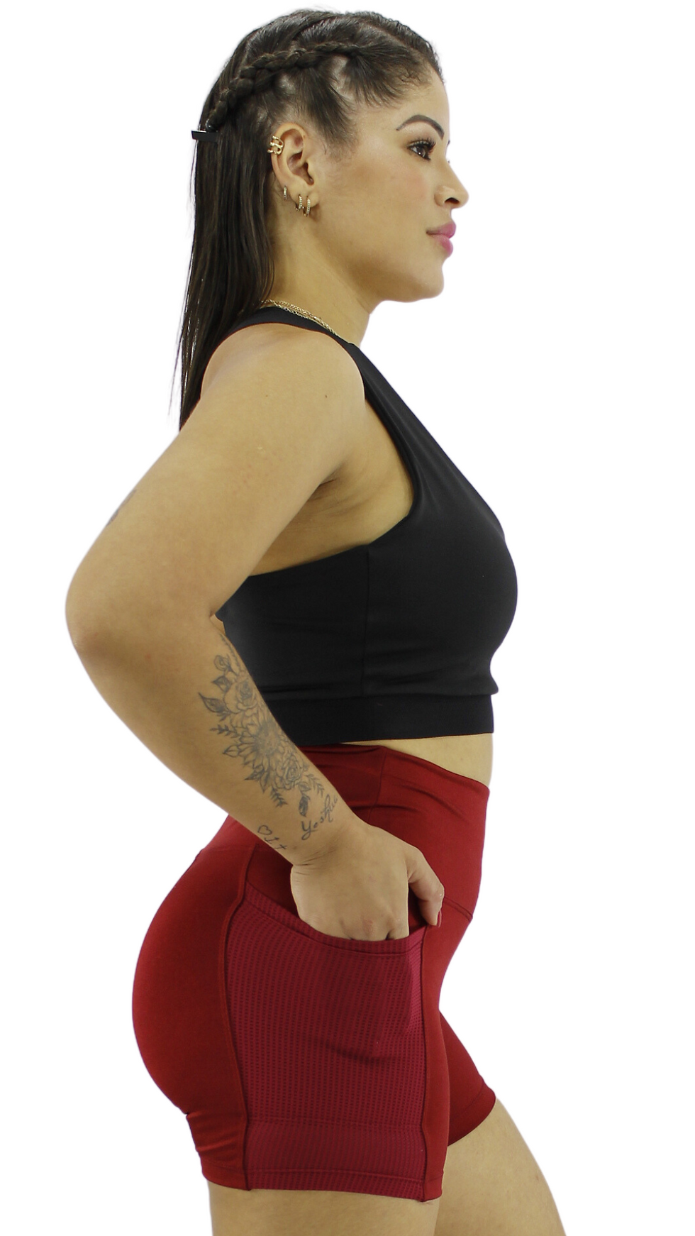 Short Cargo Tela - Cor: Bordô - REF: 15328 Lua Clara