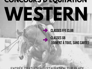 CONCOURS FFE CLUB ET PONEY CLUB ÉQUITATION WESTERN