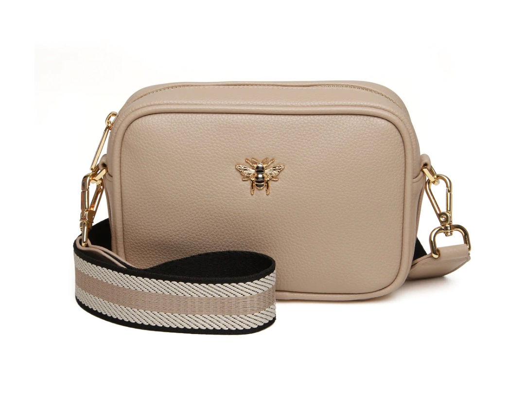 Alice Wheeler - Stone Mini mayfair with webbing strap