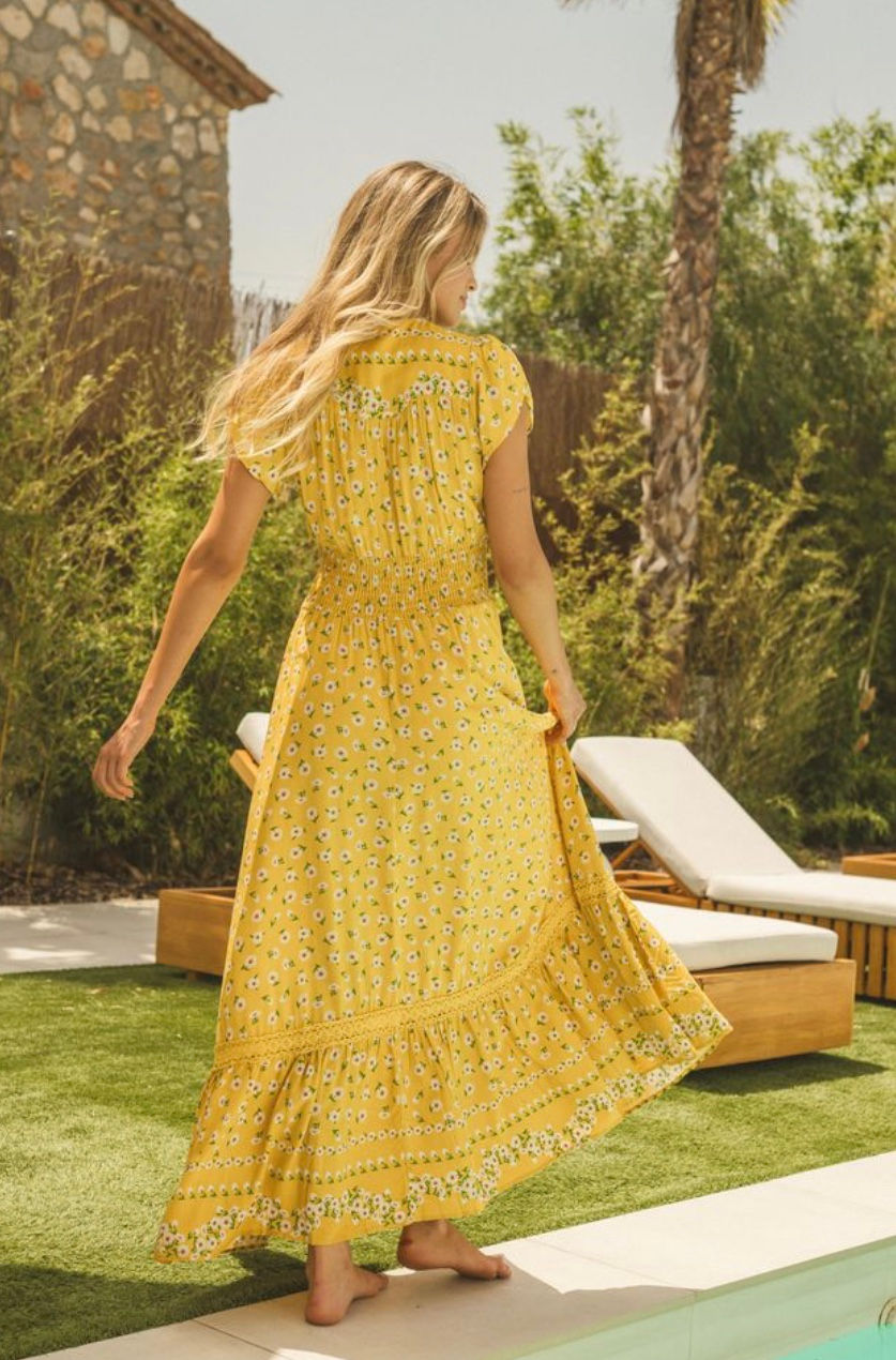 Thumbnail: Jaase -Mellow Margarita Print Romi Maxi Dress