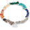 Thumbnail: Boho Betty Sand silver rough cut chakra gemstone stretch Bracelet