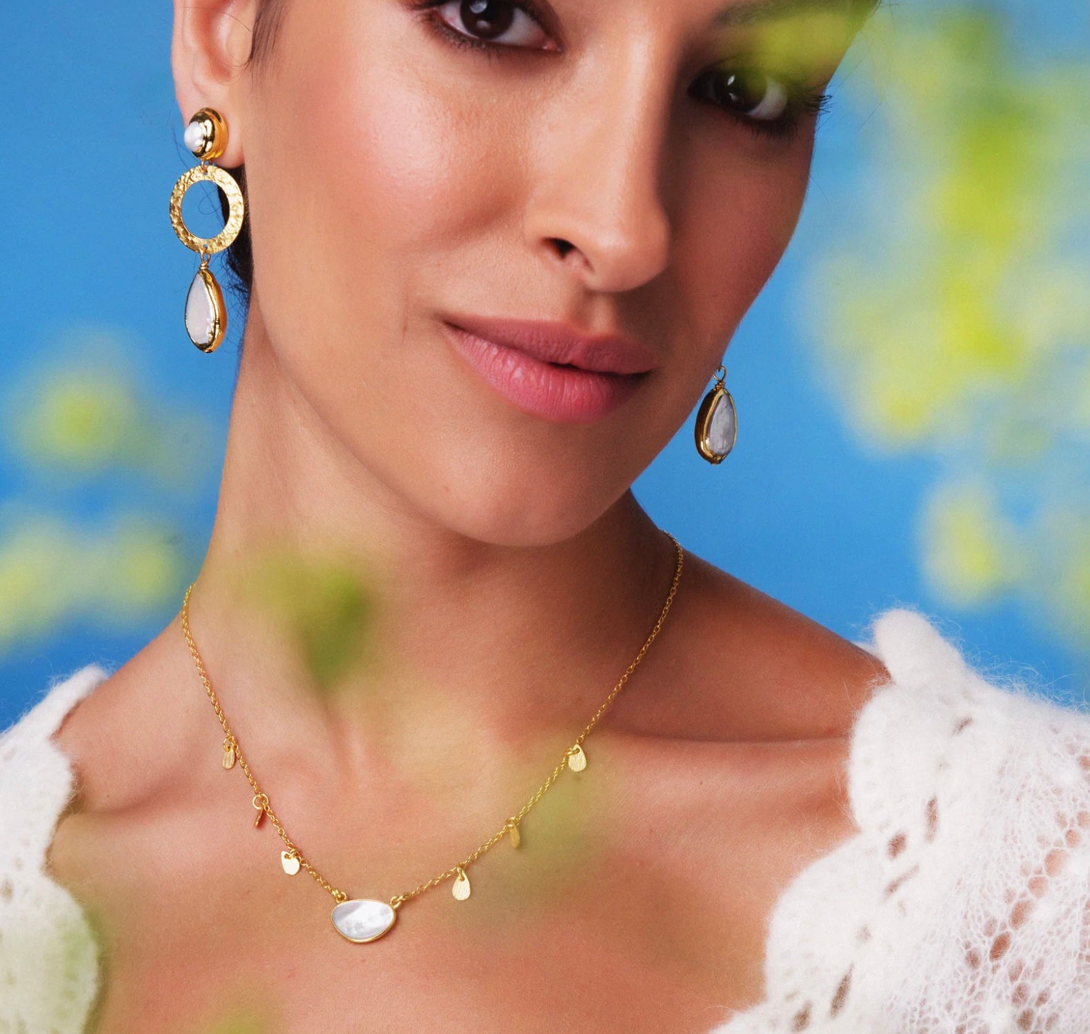 Ashiana - Justina necklace -Mother of Pearl