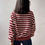 Thumbnail: Pia Burgundy and Cream striped jumper