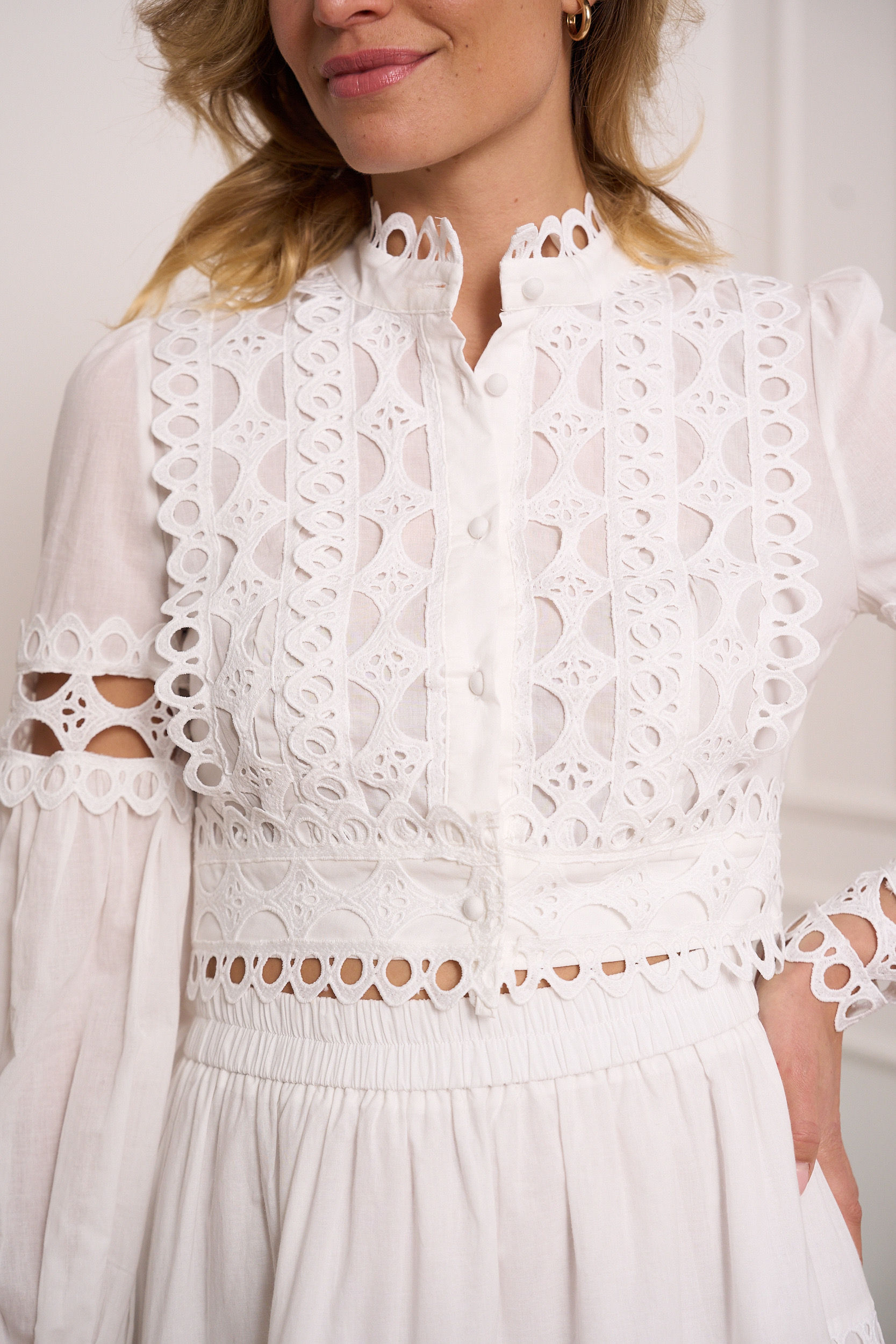 Anabella - Cotton detailed Blouse