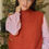 Thumbnail: Mirko Sleeveless Sweater - Brick