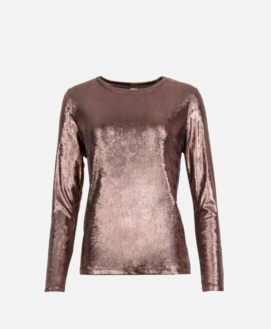 An'ge - Iridescent long-sleeved T-shirt Alopy