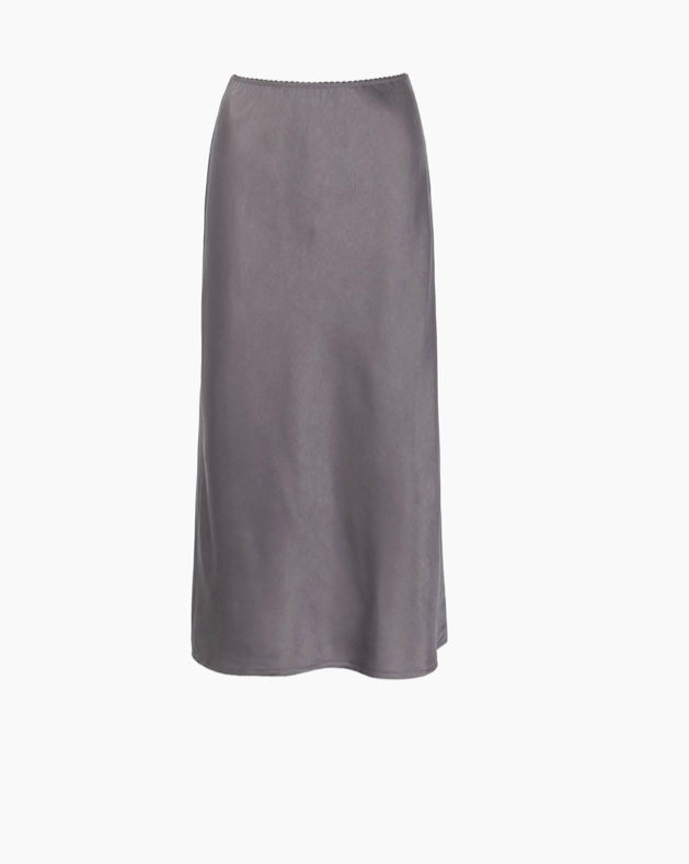 An'ge - Galvina Satin skirt -Grey