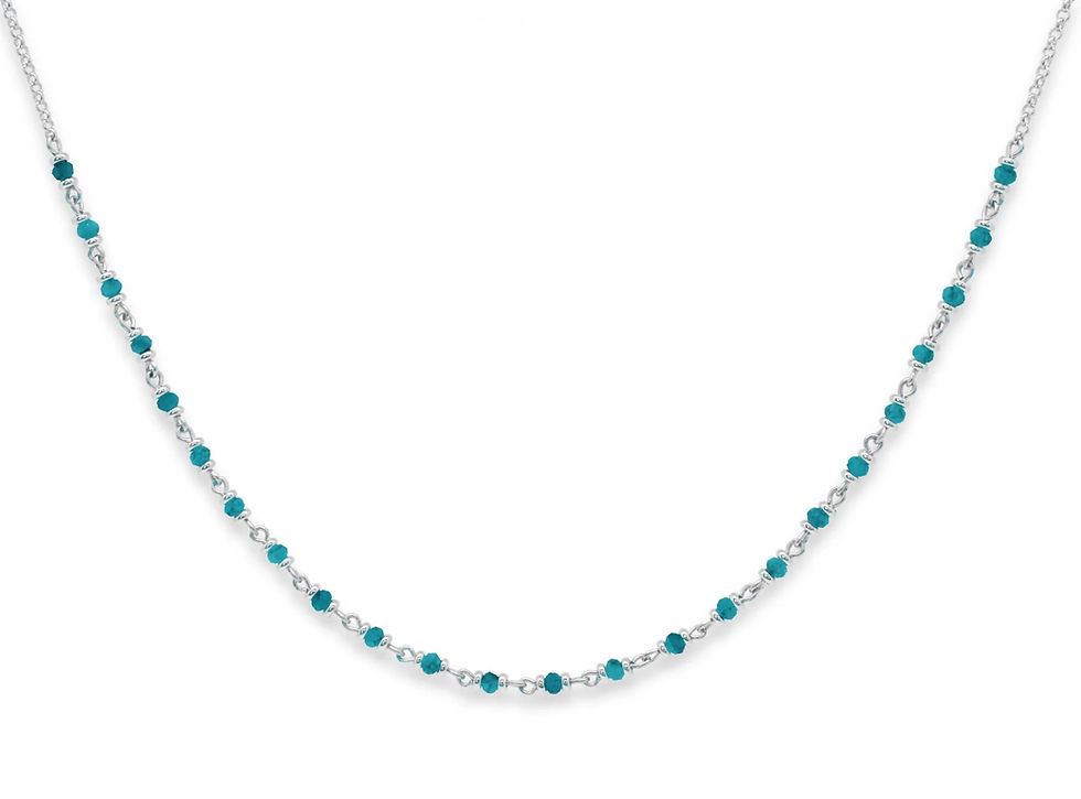 Boho Betty - Panacea Turquoise Silver Gemstone Necklace
