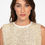 Thumbnail: Andreanna - Sequinned Vest top - Cream