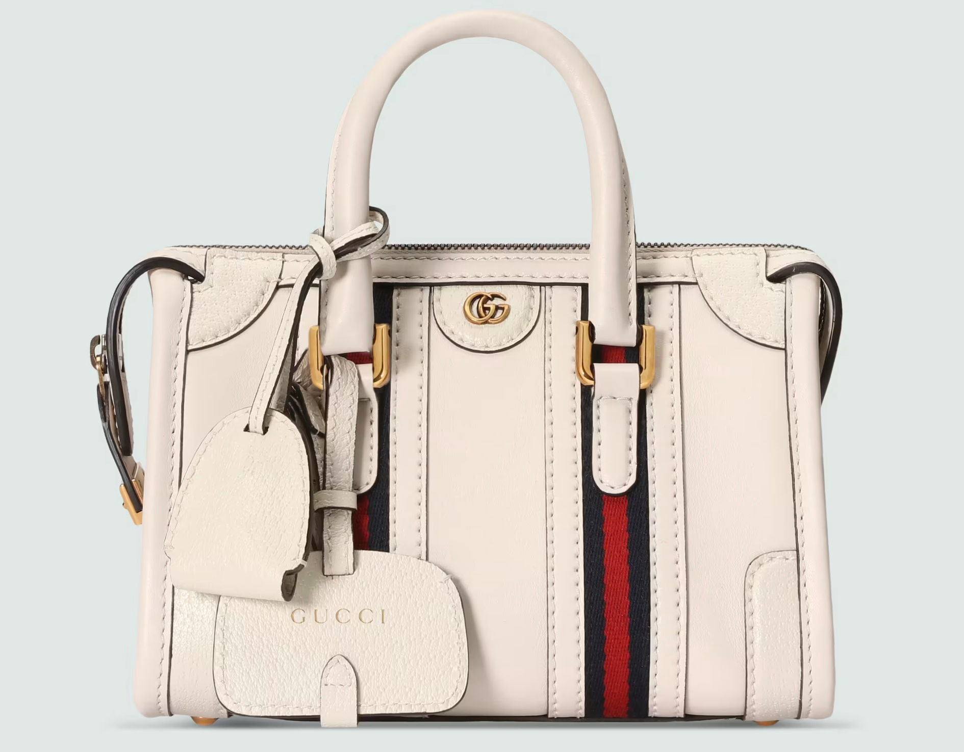 Mini top handle bag with Double G