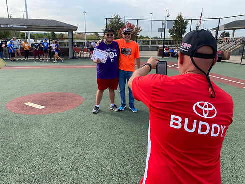 Buddy - Taking Picture of Player at Medal Ceremony Over Shoulder.JPEG