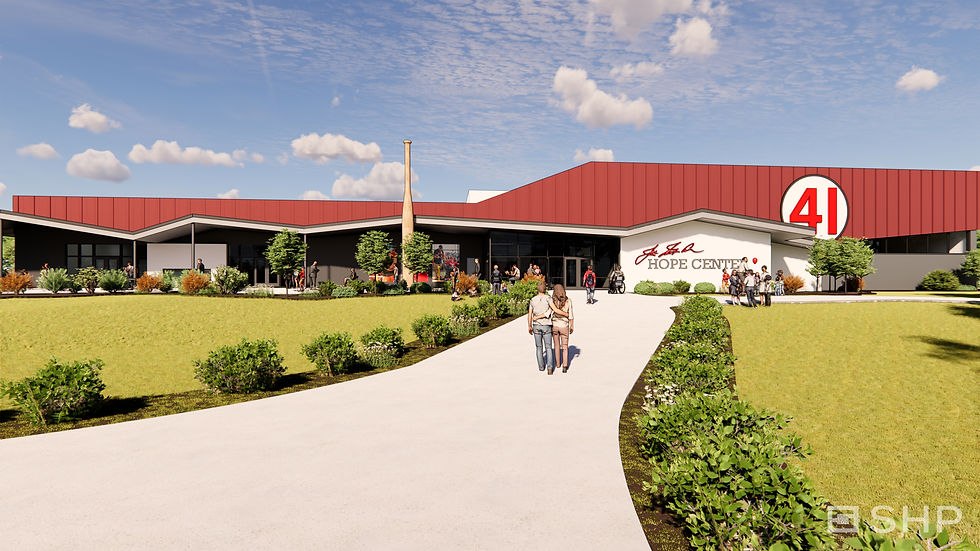 Artist's rendering of The Hope Center exterior.