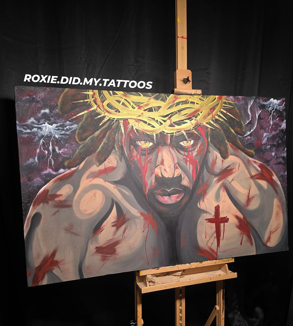 Thumbnail: RESURRECTION HOUR - Black Jesus Painting 