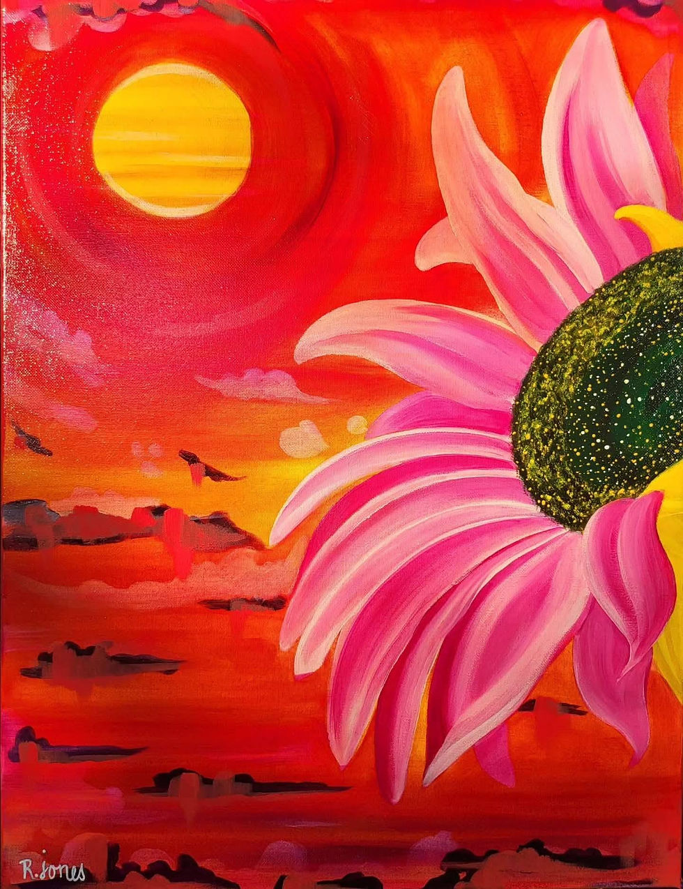 Thumbnail: 2 in 1 Art Prints BLOOM SOL / SUN     BLOSSOM LUNA /MOON