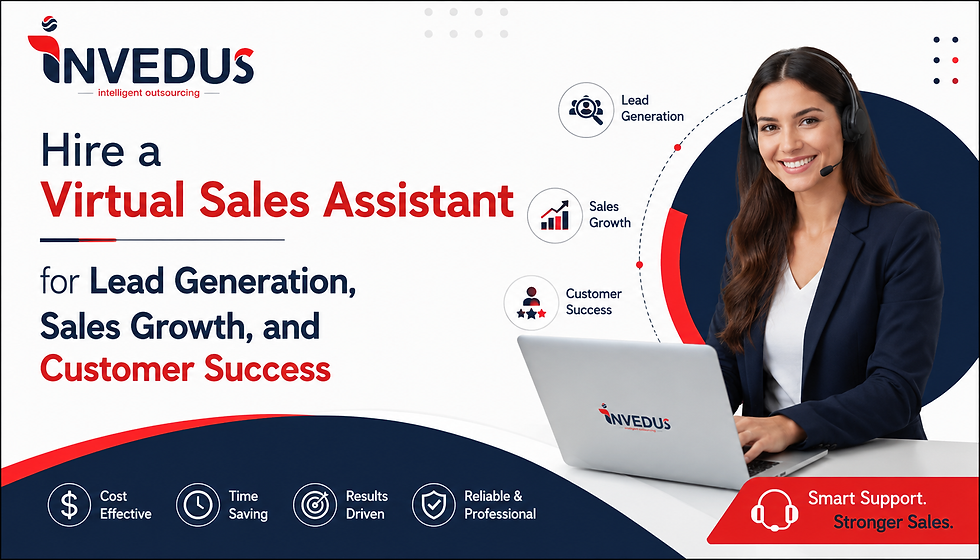Hire a Virtual Sales Assistant for Lead Generation, Sales Growth, and Customer Success