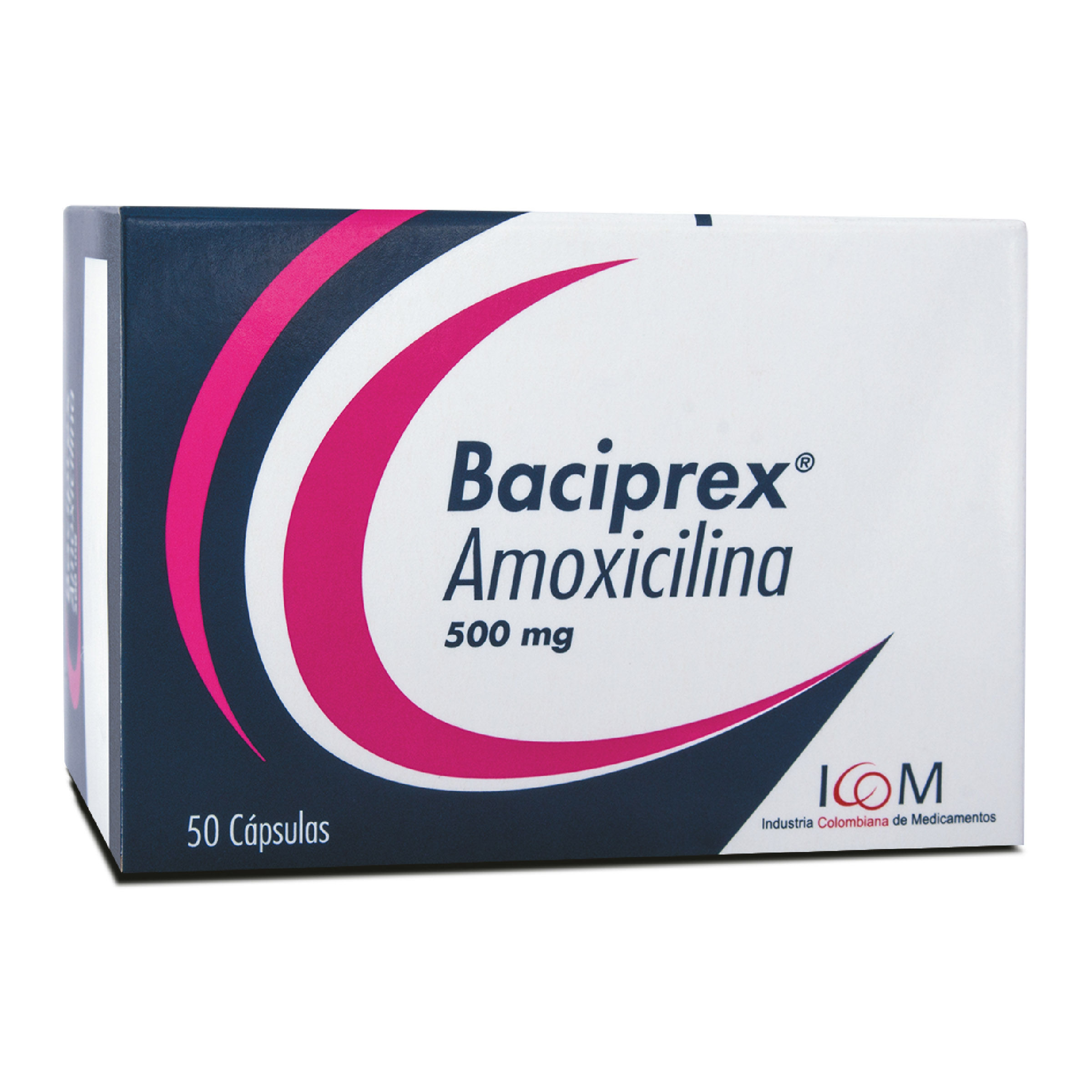 BACIPREX 500 MG 50 CAP ICOM