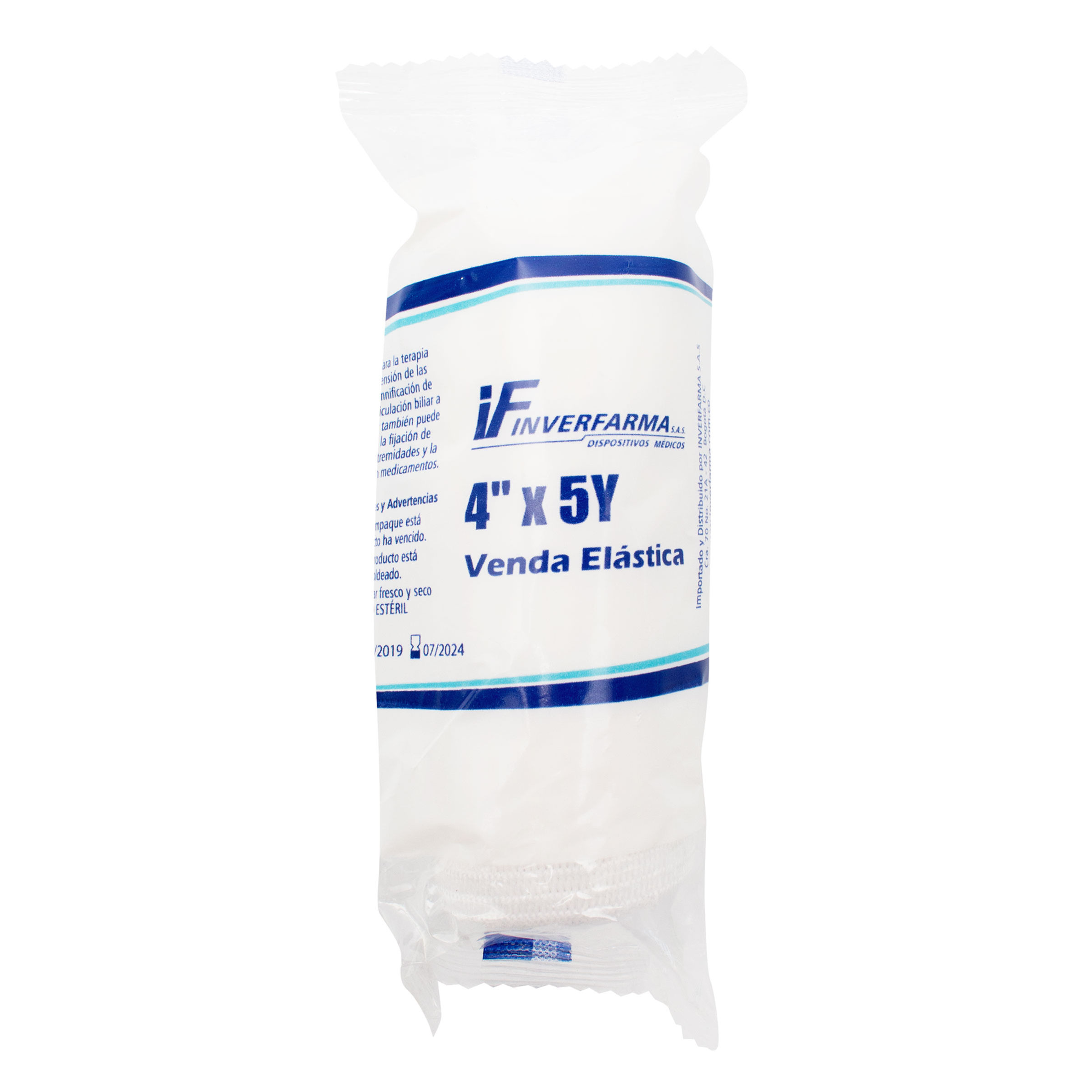 VENDA ELASTICA BLANCA 4X5 INVERFARMA