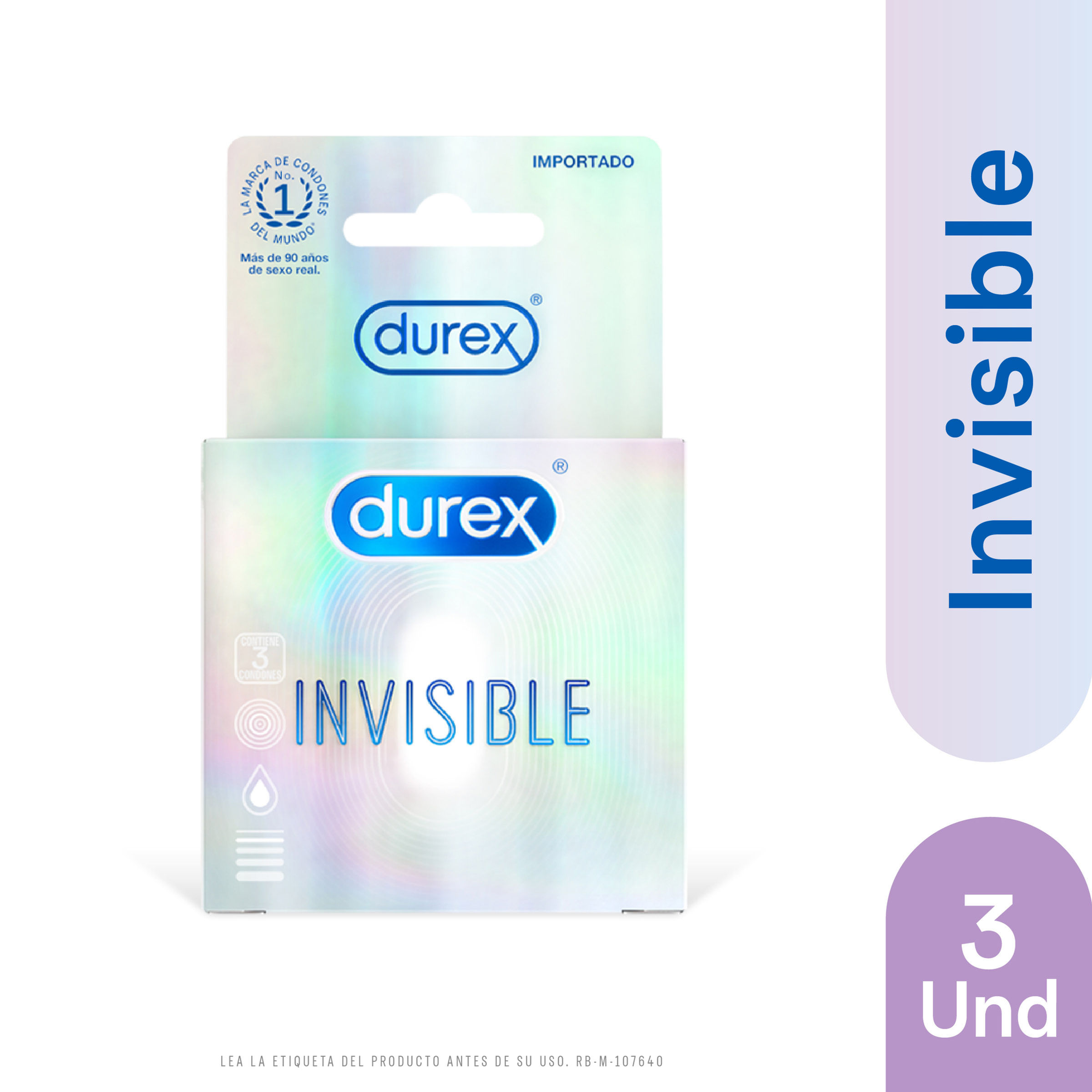 PRESERVAT.DUREX INVISIBLE 3 UND