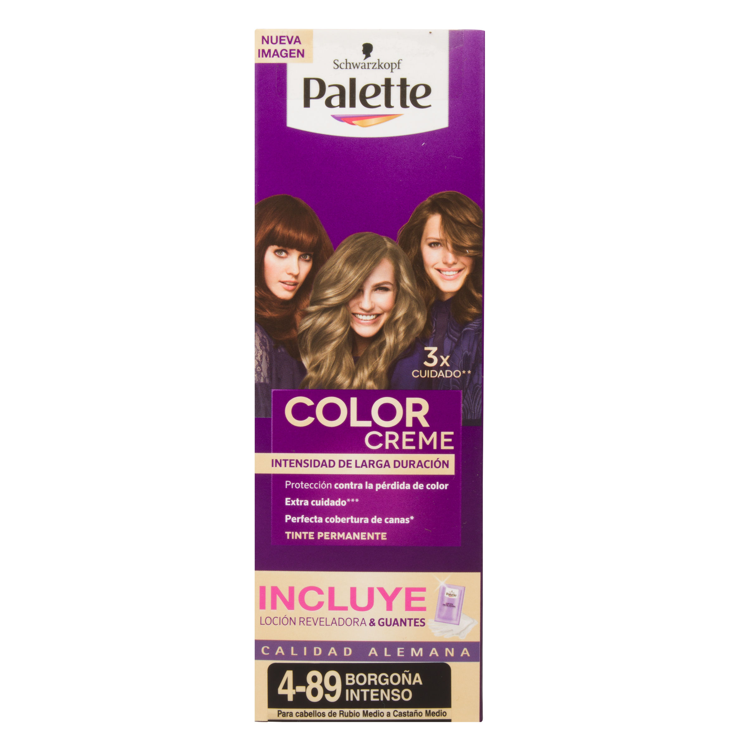 PALETTE CREM TUBO 4-89 BORGONA INTENSO