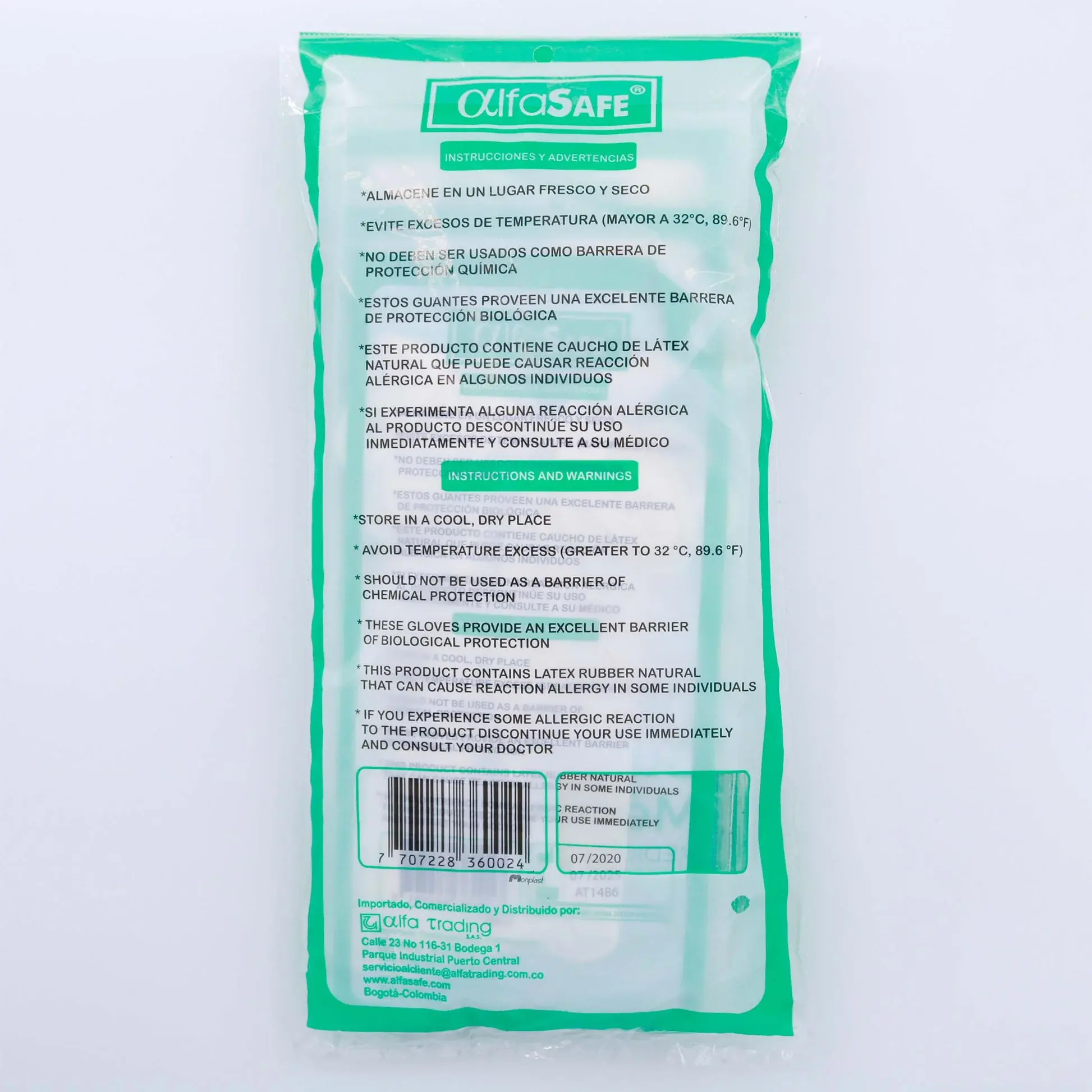 GUANTE CIRUGIA ALFA 6 12 UND