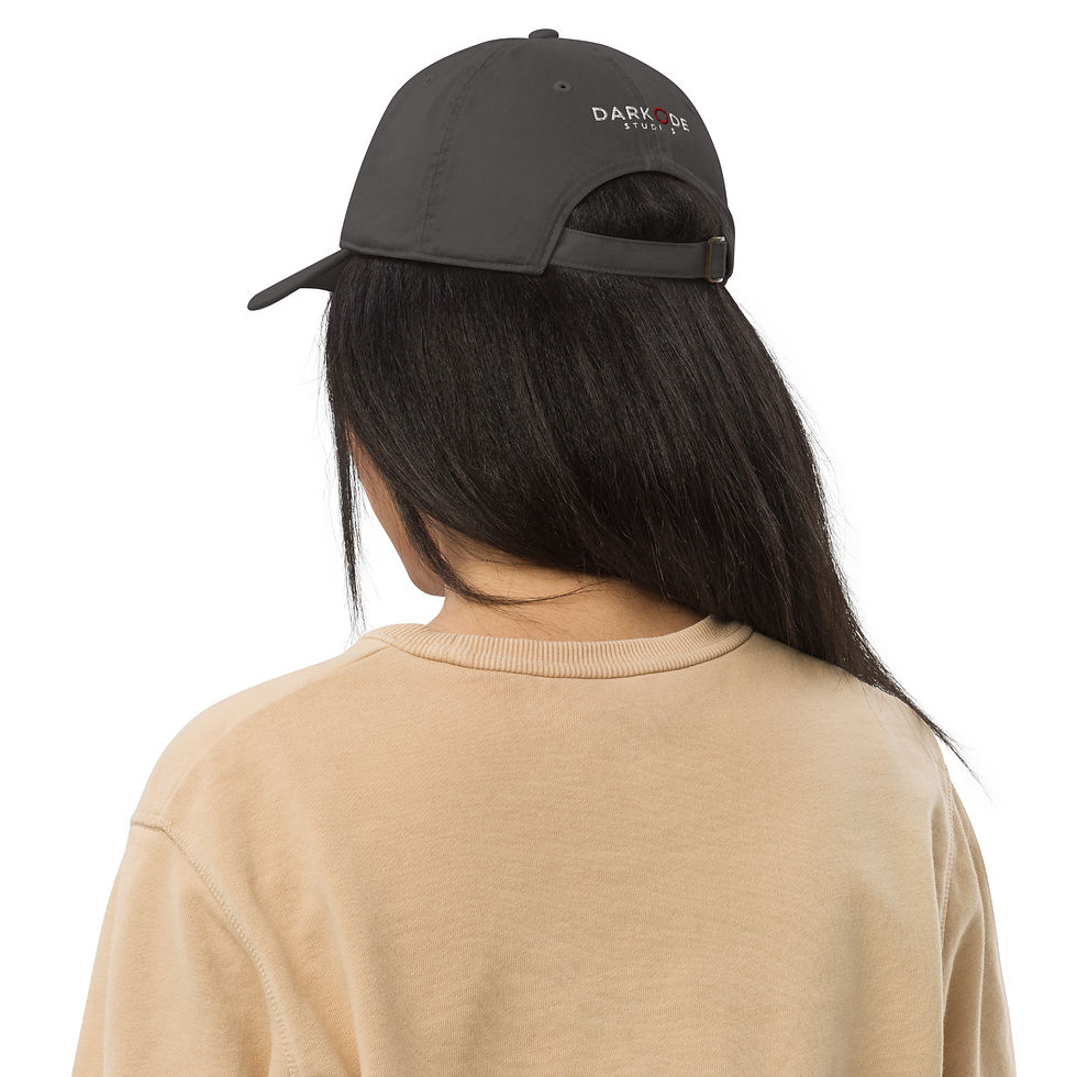Thumbnail: DARKODE Embroidered Organic Baseball Cap