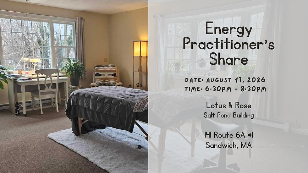 Energy Practitioner's Share | Lotus & Rose | Aug 2026