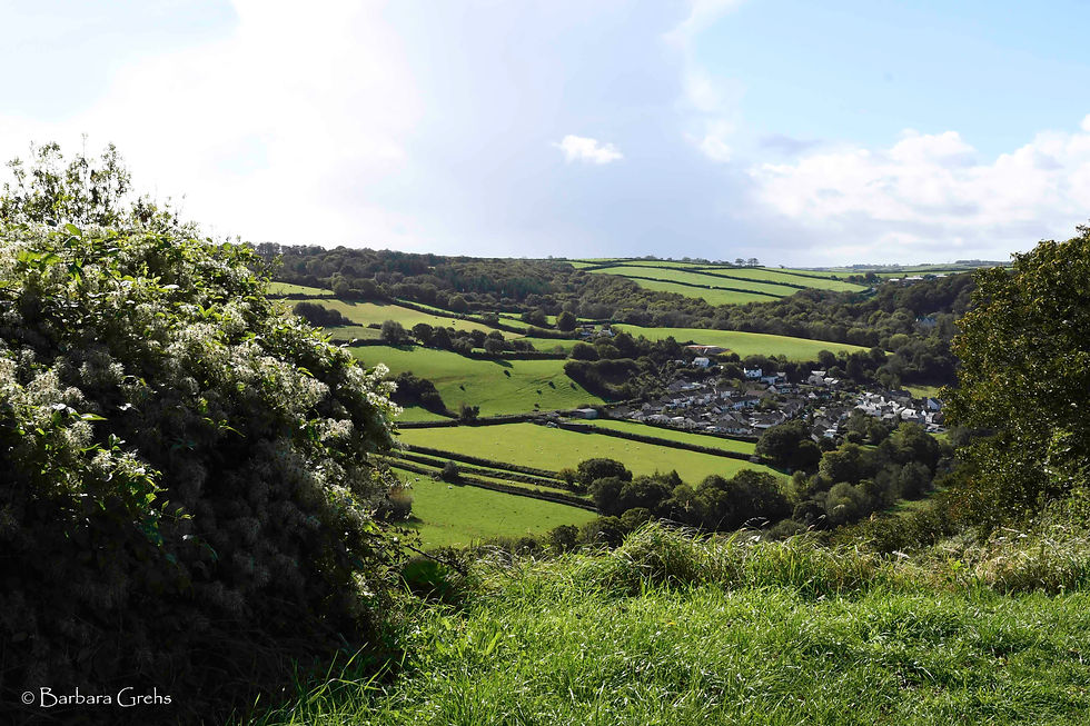 View over the valley at Great Torrington