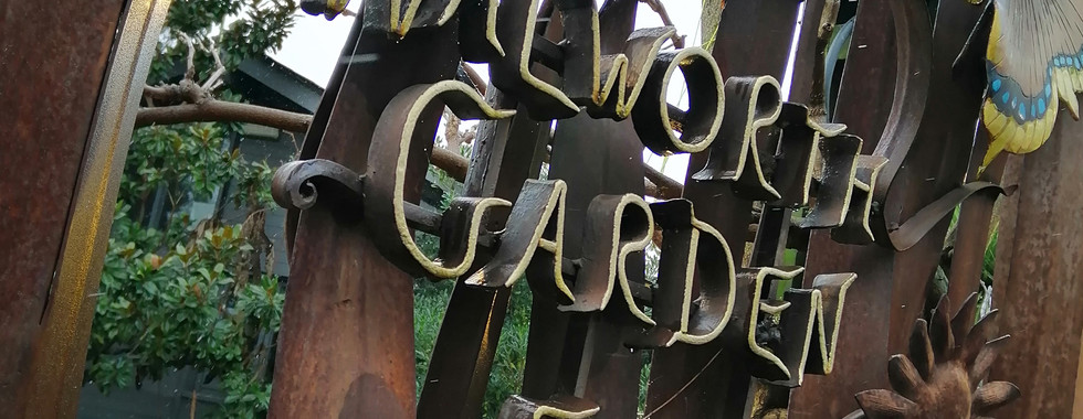 The entrance gate to Walworth Garden