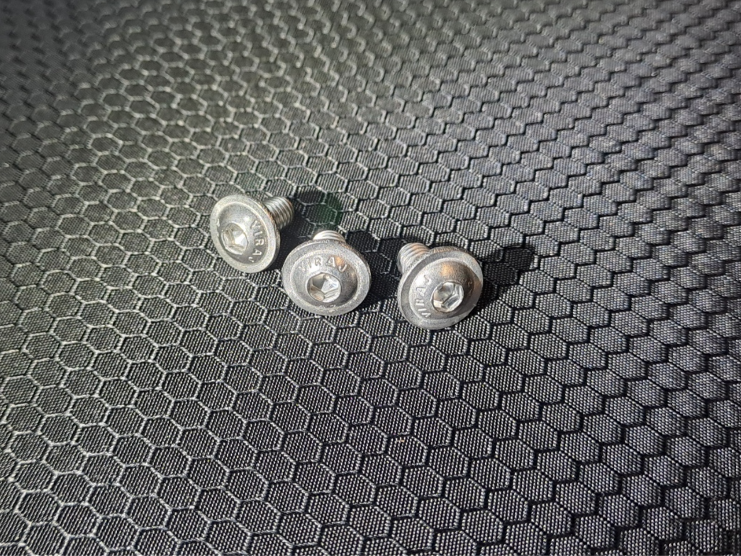 Kit 3x vis inox M6x10 avec embase large