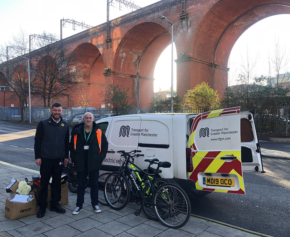 Darren and Dave Green (Mgr) Stockport Interchange Nov 2024
