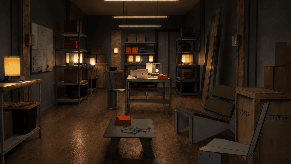 Lamp designer workshop - Mockup / Concept Art