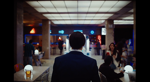 TIGER CRYSTAL Commercial filmed in Mexico City - set design and set dressing: Arcade bar, Buildings Plaza, Pin Pon Roof Top, Construction Site skater