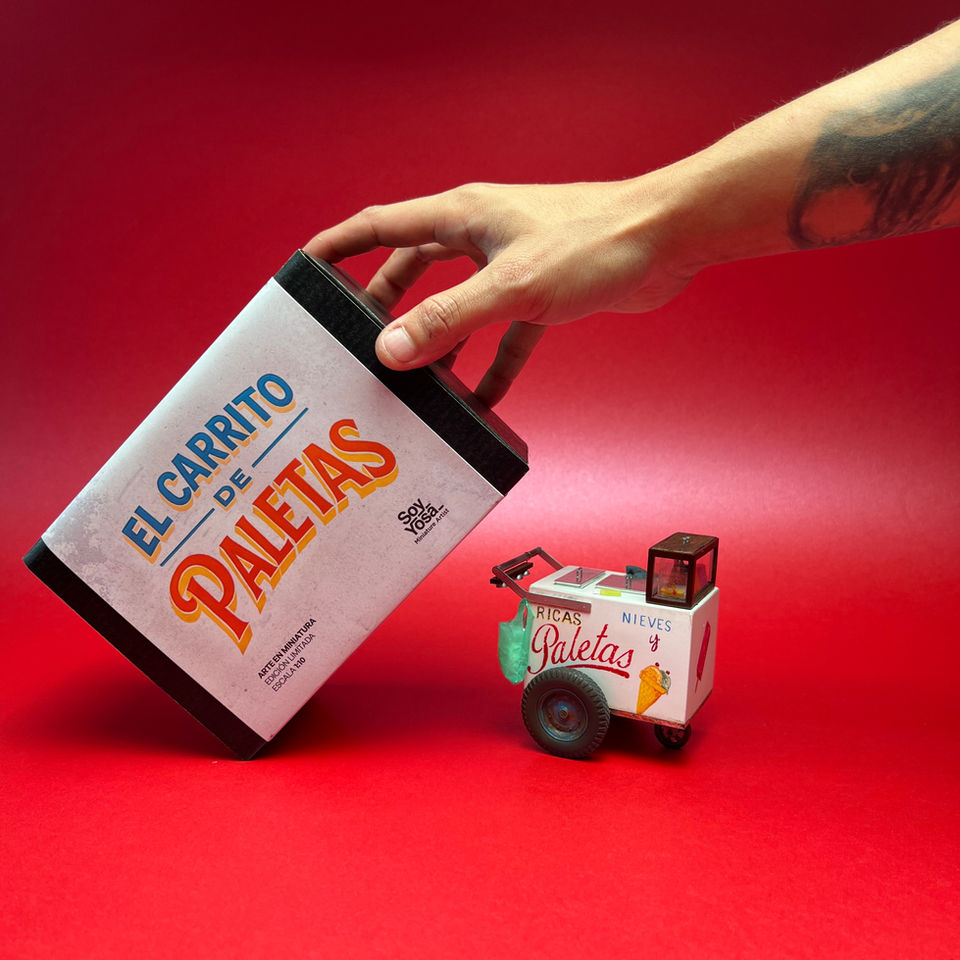 El carrito de paletas, arte en miniatura