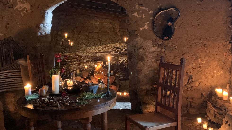 MIINK PAPER DOLL Music Video Clip filmed in Mexico City - set design and dressing process: Church with candles and Cementery 