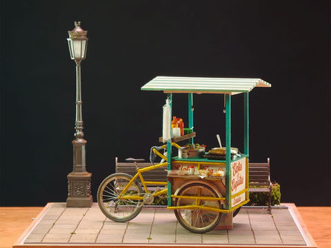 El triciclo elotero miniatura (diorama) por SOY YOSA